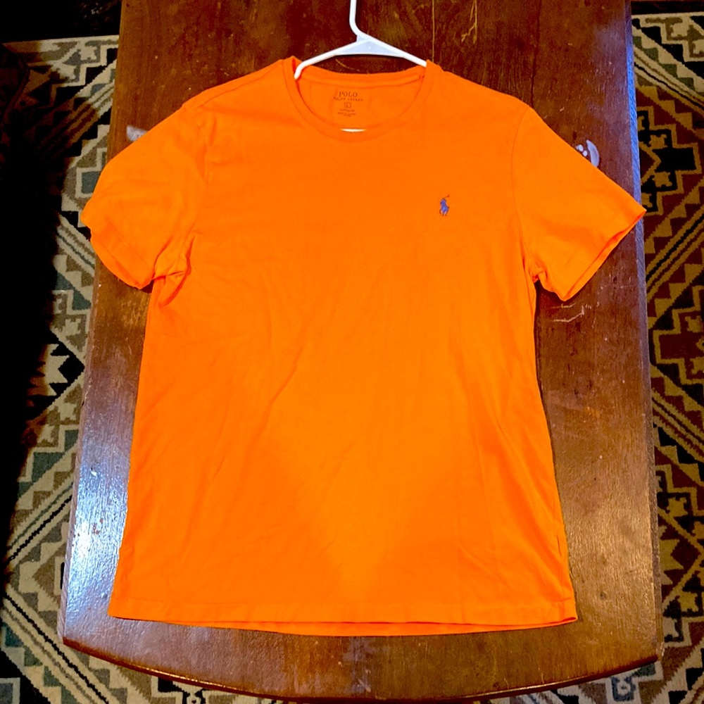 Large, Orange Polo by Ralph Lauren T-Shirt